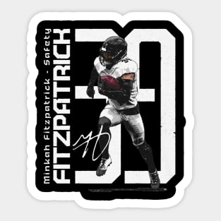 Minkah Fitzpatrick Pittsburgh Bold Number Sticker